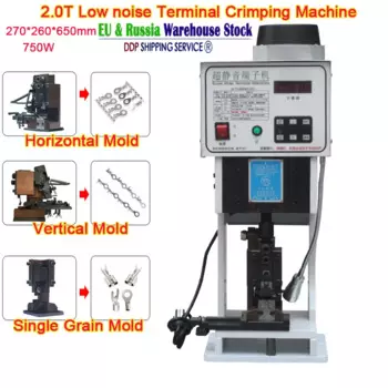 LY 2.0T Автоматическая машина для обжима клемм, низкий уровень шума, 220 В, 0,75 кВт, высокоскоростной щипцы для клемм, ход 30 мм, дополнительная форма 3 типа