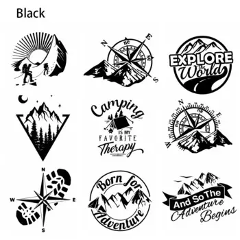 LYKX Adventure Sports Compass, автомобильная наклейка, виниловая наклейка, горный Стайлинг автомобиля, крышка двигателя, дверное окно, несколько размеров