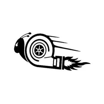 LYKX Летающая турбо Улитка забавная наклейка на автомобиль автомобили мотоциклы внешние аксессуары виниловые наклейки