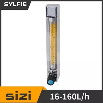 LZB-10 16-160L/h Прозрачный Пластиковый Трубчатый расходомер для воды, расходомер жидкости, подходит для шланга 12 мм