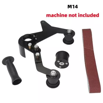 M10 M14 Ленточная шлифовальная машина для трубок, шлифовальная машина для круглой трубки, полировка проволоки, насадка для волочения металла, дерева, шлифовальная лента для шлифования