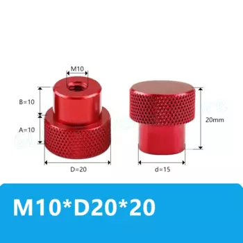 GooBetter гайки M10 алюминиевые черные/серебристые/красные