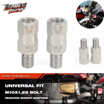 M10 против часовой стрелки, вращение по часовой стрелке, адаптер для зеркала заднего вида, резьбовой болт для Yamaha MT-01 MT-03 MT-09 FZ FJ MT 09 XJR400 XJR1300