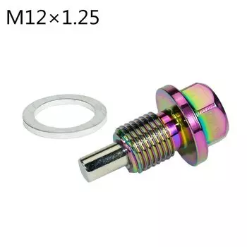 M12 * P1.25MM Неохромированная магнитная пробка для слива масла/гайка сливной пробки масляного поддона