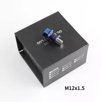 M12x1.5/1,25/1,75 Титан сплав Магнитная дренажная масляная пробка Гайка масляного поддона M14x1.5 M16x1.5 многоразовые Постоянный магнетизм для BMW