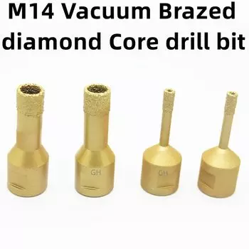 M14 Thread Diamond Core Drill Bit Dry Vacuum Brazed Ceramic Granite Marble Ston Tile Masonry Hole Saw tool for Angle Grinder 1pc