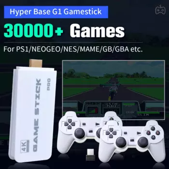 M15 Game Stick 4K UHD Выход Портативная игровая консоль в стиле ретро со встроенными 30000+ ретро-игр для PS1/MAME/NES/SNES Plug&Play для ТВ/ПК