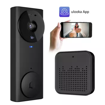 M17 HD Wi-Fi видео дверной звонок двустороннее аудио 110 ° Широкоугольный монитор ночного видения в облачном хранилищем в реальном времени для домашнего офиса, склада