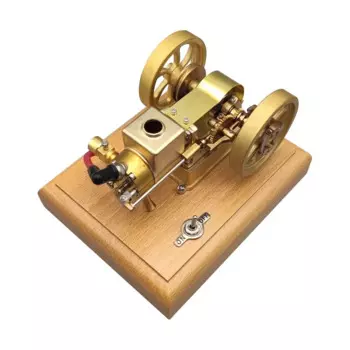 M17B 1,6cc металлический четырехтактный двигатель с водяным охлаждением, модель миниатюрного горизонтального двигателя внутреннего сгорания, подарочная игрушка