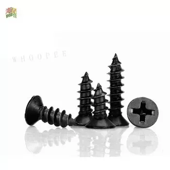 M1 M1.2 M1.4 M1.5 M1.6 M1.7 M1.8 M2 M2.3 M2.6 M3 M4 утопленный черный крестообразный Винт из углеродистой стали с потайной плоской головкой