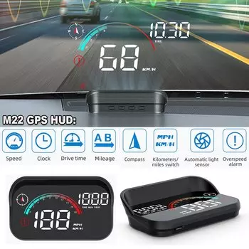 M22 GPS проекционный дисплей авто электроника HUD проектор дисплей цифровой автомобильный спидометр проектор скорости лобового стекла для всех автомобилей