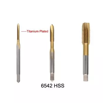 M2 * 0,4 M2.5 * 0,45 M3 * 0,5 M4 * 0,7 M5 * 0,8 M6 * 1 M8 * 1,25 6542HSS титановое покрытие CNC прямой заостренный резьбовой винт