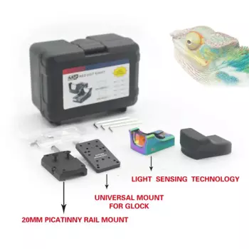 M2 красный и зеленый точечный прицел 3MOA Mini RMR Reflex, охотничий прицел с полной маркировкой, крепление Glock для охотничьих винтовки, рельсы 20 мм