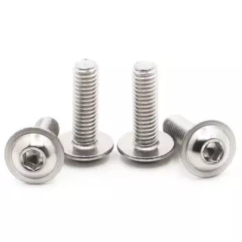 M2 M2.5 M3 M4 M5 M6 M8 304 нержавеющая сталь круглая кнопка Фланцевая головка с шайбой винт с шестигранной головкой ISO7380.2
