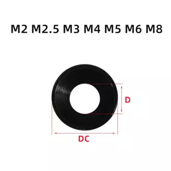M2 M2.5 M3 M4 M5 M6 M8 цветной алюминиевый сплав анодированный плоский винт с потайной головкой болт прокладка шайба конус прокладка уплотнения кольца