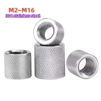 M2 M3 M4 M5 M6 M8 M10 M12 M14M16 Нержавеющая сталь 304 Удлиненная длинная удлиненная круглая муфтовая гайка Втулка Трубчатые гайки Соединительная втулка Гайка