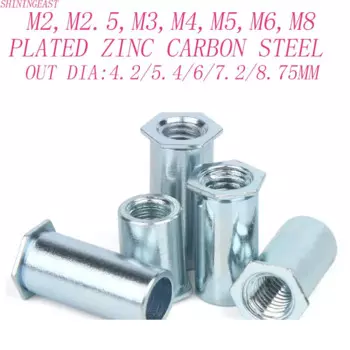 Заклепки ShiningEast из углеродистой стали М2-М8