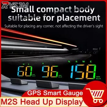 M2S Автомобильный GPS HUD Проекционный дисплей Проект Скорость Навигация Проекция лобового стекла Универсальная посадка - День и ночь Видимость