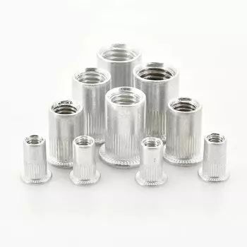 M3 M4 M5 M6 M8 M10 M12 Металлическая гайка в форме лепестка Заклепка из углеродистой/нержавеющей стали Заклепка Гайка Плоский расширительный зажим Фиксирующие вставные гайки