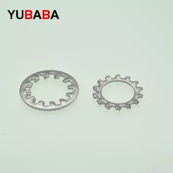 Шайбы стопорные YUBABA M3/M4/M5/M6/M8/M10/M12-M20 из нержавеющей стали 304