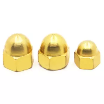 M3 M4 M5 M6 M8 M10 M12 M14 M16 Латунные колпачки Шестигранные гайки Декоративная крышка купольной головки Полукруглая гайка желудь DIN1587