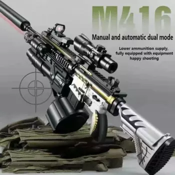 M416 гелевый пистолет, электрическая Строительная игрушка, пневматическая винтовка, искусственный пистолет для взрослых, мальчиков, детей, Cs, стрельба, искусственный пистолет