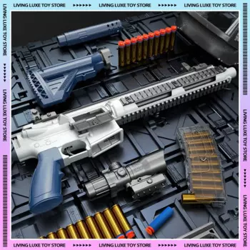 M416 Игрушечная модель, Реплика, корпус пистолета, бросающая мягкие яйца, ручная винтовка, стреляющая с большого расстояния, детская игрушка для сборки, Коллекционная модель