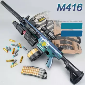 M416 игрушечный пистолет для страйкбольной винтовки Blaster Электрический автоматический снайперский пистолет для стрельбы взрослые Мальчики Дети поддельный пистолет игрушка K673