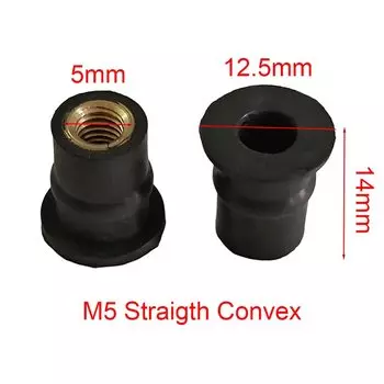 M4 M5 M6 винты для лобового стекла мотоцикла, болты, гайка 10/20/50/100 шт., метрические резиновые гайки, крепежные винты