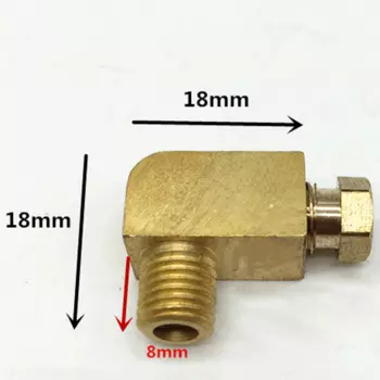 M4 M6 M8 M10 1/8 "1/4" BSP штекер на 4 6 8 мм компрессионная труба Колено 90 градусов соединитель Латунная Труба фитинг Смазка масло