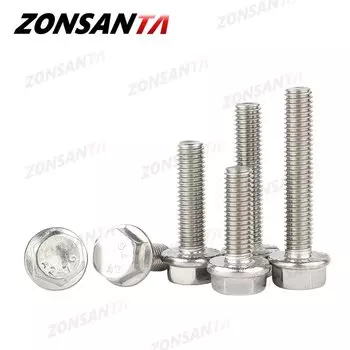 M5 M6 M8 M10 M12 внешняя Шестигранная головка из нержавеющей стали с зубчатым стандартным фотовинтом стандарта 304 болт с шестигранной головкой GB5787