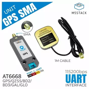 M5Stack GPS/BDS блок с антенной