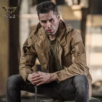 M65 военная камуфляжная тактическая куртка мужская армейская Водонепроницаемая ветровка с капюшоном Полевая куртка Верхняя одежда casaco masculino