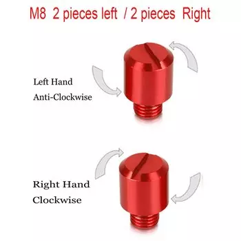 M8 M10 мотоциклетный винт с защитой от часовой стрелки и зеркальным отверстием для Ducati Hypermotard 1100 EVO SP S 796 821 939 950 SP MONSTER 796 S2R
