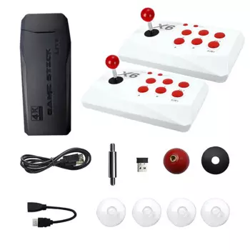 M8-X6 аркадная игровая консоль с двойным аркадным джойстиком HD TV Game Stick со встроенными 20000 + играми для MAME/Sega/PS1/Atari