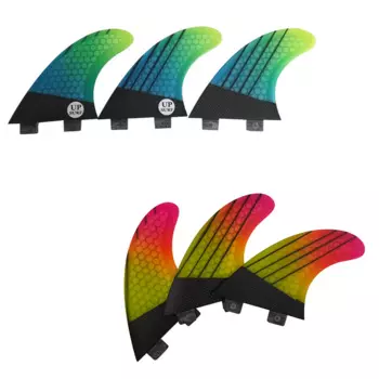 M Tri Fins UPSURF FCS FINS G5 Ласты для доски для серфинга Углеродное волокно Подруливающие ласты для серфинга Градиент цвета Sup Ласты Аксессуары для серфинга
