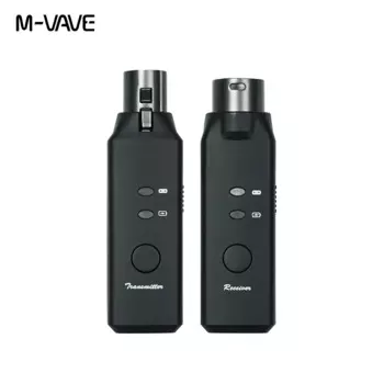 M-VAVE WP-7 Беспроводная микрофонная система XLR Микрофонный преобразователь Адаптер УВЧ Автоматический передатчик Настройка для конденсаторного динамического микрофона