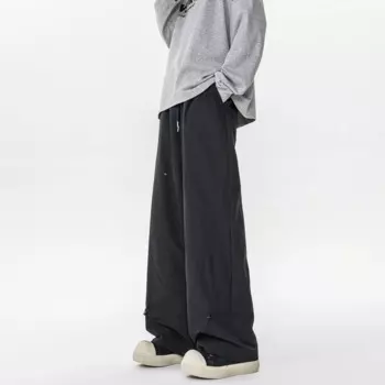 M-XXXXXXL Мужские брюки больших размеров, водонепроницаемые походные брюки цвета Plian с эластичной резинкой на талии и шнурком, осенне-зимние штаны