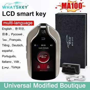 MA100 Универсальный модифицированный пульт дистанционного управления Smart LCD Key Screen Display для BMW/benz/Audi/Ford/Hyundai/Kia/Toyota/Porsche Keyless Entry Auto Lock LCD Smart Key