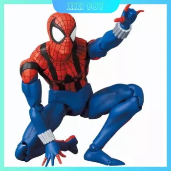 Mafex Ben Riley Человек-паук, натуральная 6-дюймовая подвижная фигурка, Коллекционная модель, игрушечный орнамент, детский рождественский подарок