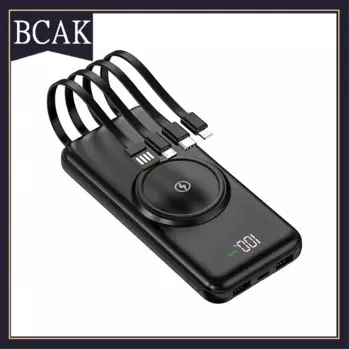 Магазин скидок BCAK, внешняя батарея 50000 мАч, Взрывобезопасное Беспроводное зарядное устройство, поставляется с проводным мобильным внешним аккумулятором в подарок
