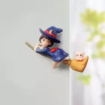 Магнитная наклейка "Мультяшная ведьма, подводный мир" BearPaw