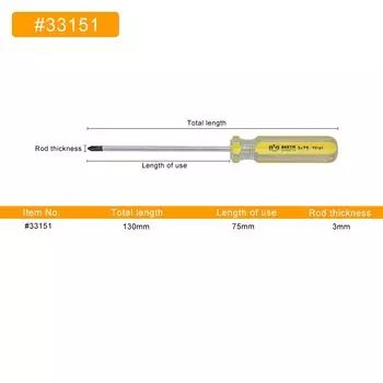 Магнитная отвертка BESTIR Cross Phillips хром-ванадий