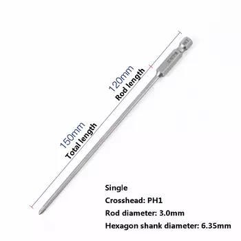 Магнитная отвертка S2 PH1-PH2 150-200 мм