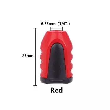 XCAN отвертка бита 1/4 ''хвостовик Магнитный кольцевой отвертка пластиковый 2 в 1 Сильный магнитный размагничиватель для электрического отвертки бита