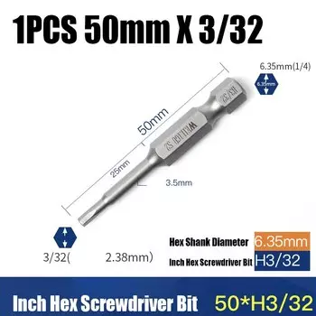 Шестигранный ключ, 50 мм, 1/8-1/4 дюйма