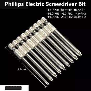 Магнитные биты для отвертки BROPPE Phillips 50/75/100/150 мм