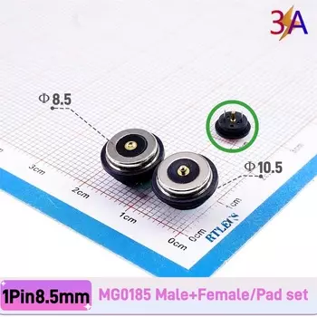 Магнитные разъемы Pogo Pin RTLECS MG0185-x 8,5 мм