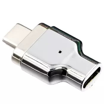 Магнитный адаптер USB C, 24 контакта, разъем типа C, поддержка быстрой зарядки USB PD 100 Вт, подходит для зарядки Thunderbolt3