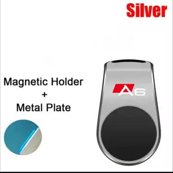 Магнитный автомобильный держатель для телефона, автомобильная подставка для телефона, крепление с зажимом для Audi a3 a4 a5 a6 a7 a8 Q3 Q4 Q5 Q6 Q7 b8 b6 c6, автомобильные аксессуары
